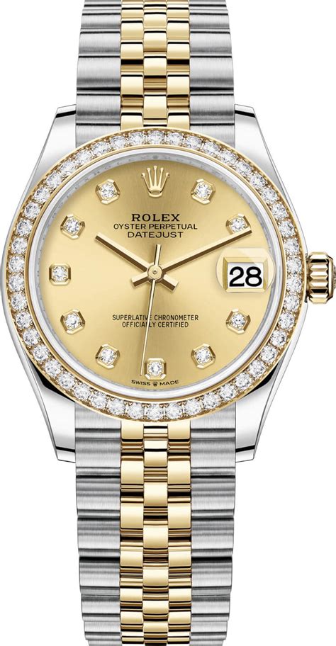 rolex lady-datejust 31|Rolex 31mm Datejust diamond bezel.